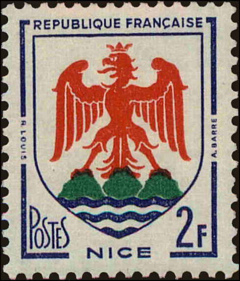 Front view of France 200 collectors stamp
