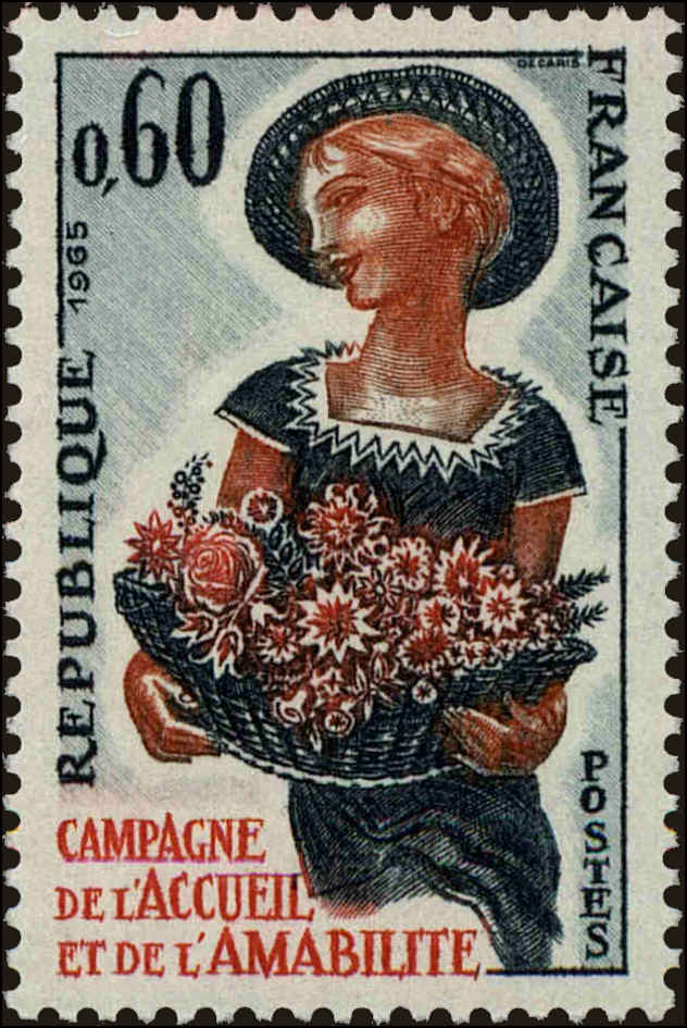 Front view of France 1120 collectors stamp
