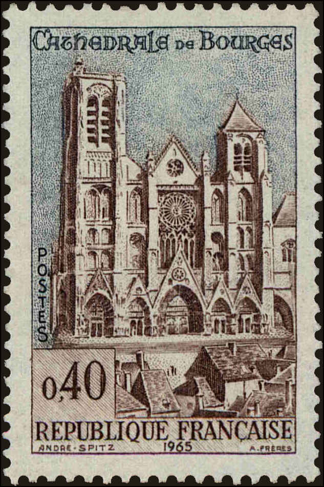 Front view of France 1125 collectors stamp