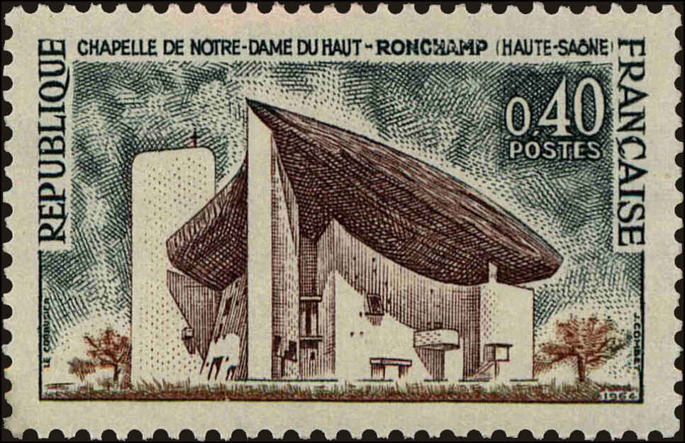 Front view of France 1101 collectors stamp