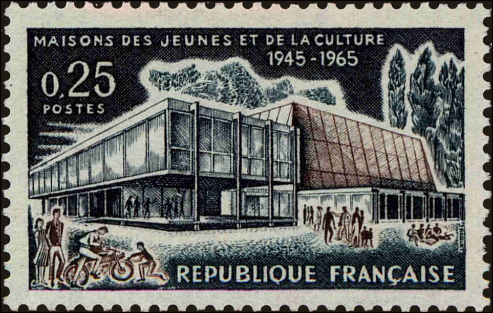 Front view of France 1119 collectors stamp