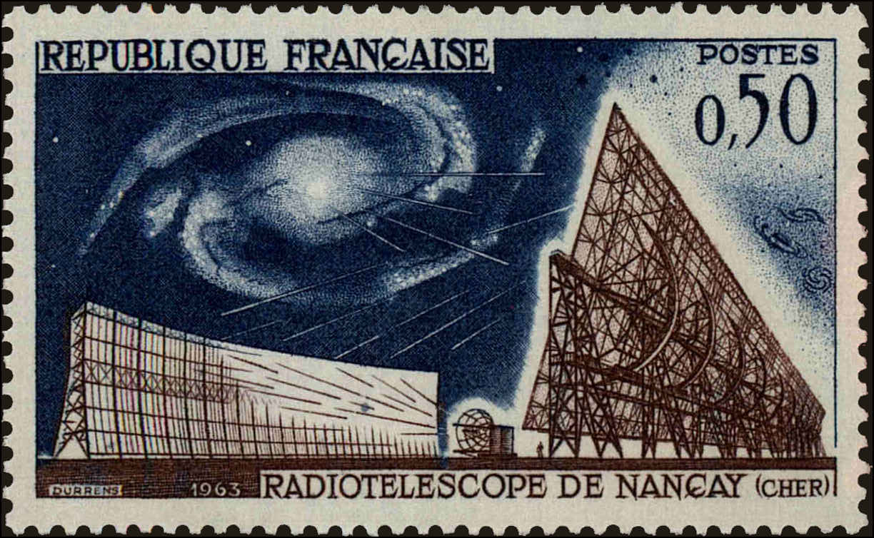 Front view of France 1067 collectors stamp