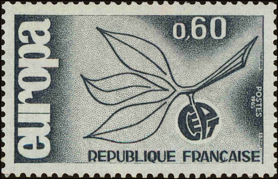 Front view of France 1132 collectors stamp