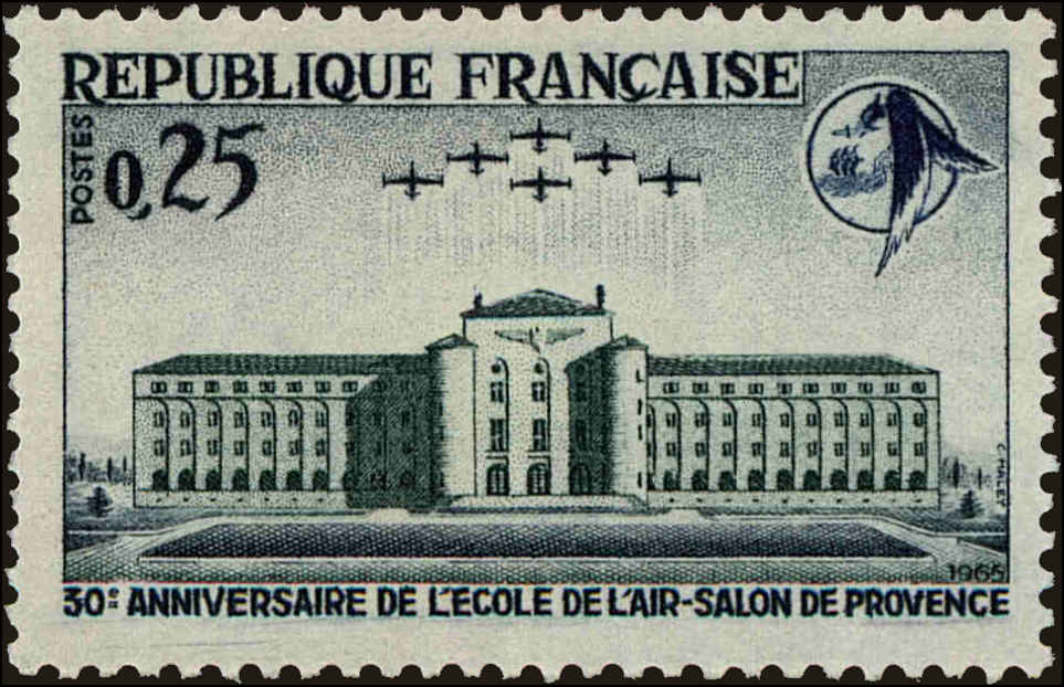 Front view of France 1136 collectors stamp