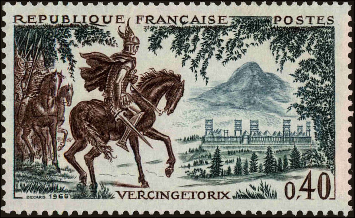 Front view of France 1166 collectors stamp