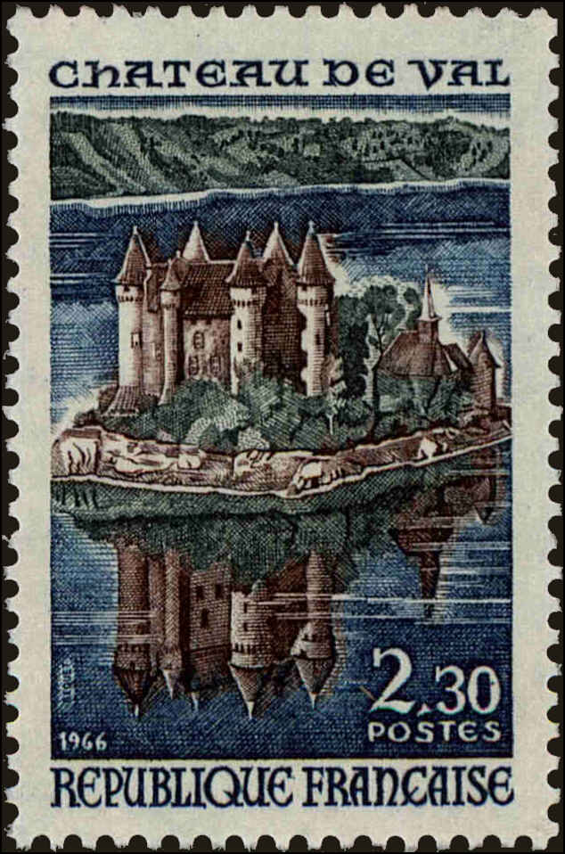 Front view of France 1169 collectors stamp