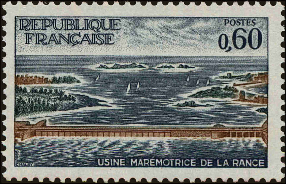 Front view of France 1170 collectors stamp