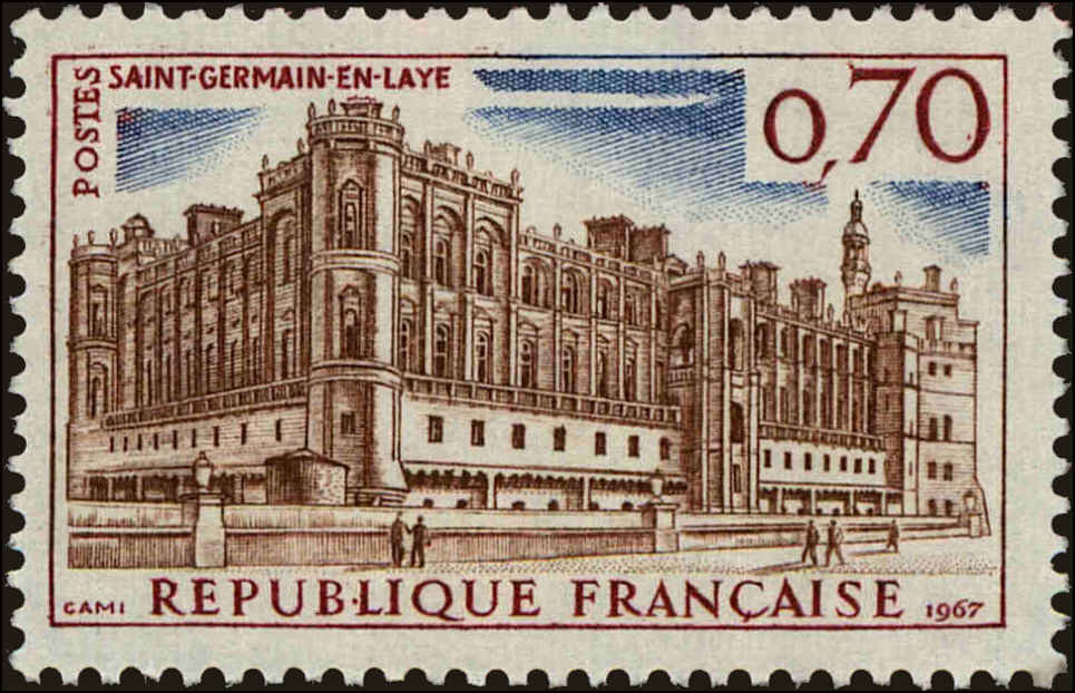 Front view of France 1187 collectors stamp