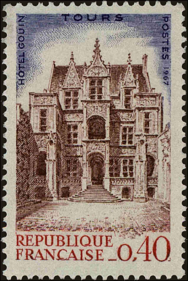Front view of France 1182 collectors stamp