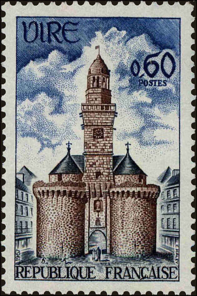 Front view of France 1186 collectors stamp