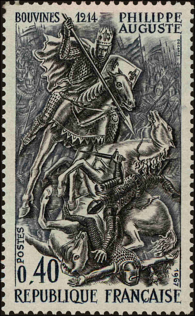 Front view of France 1199 collectors stamp