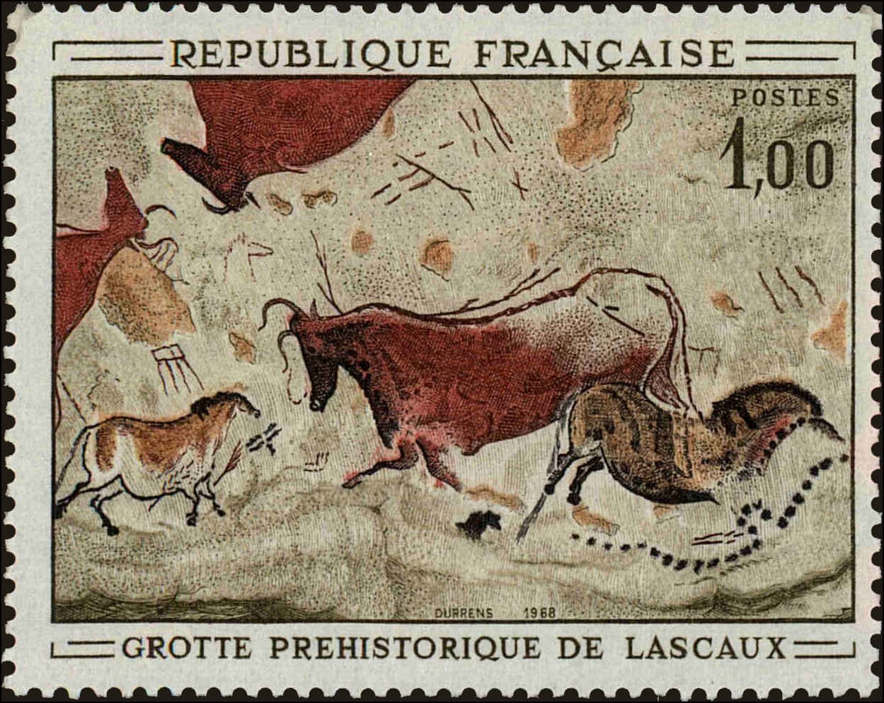 Front view of France 1204 collectors stamp