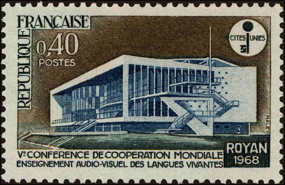 Front view of France 1208 collectors stamp