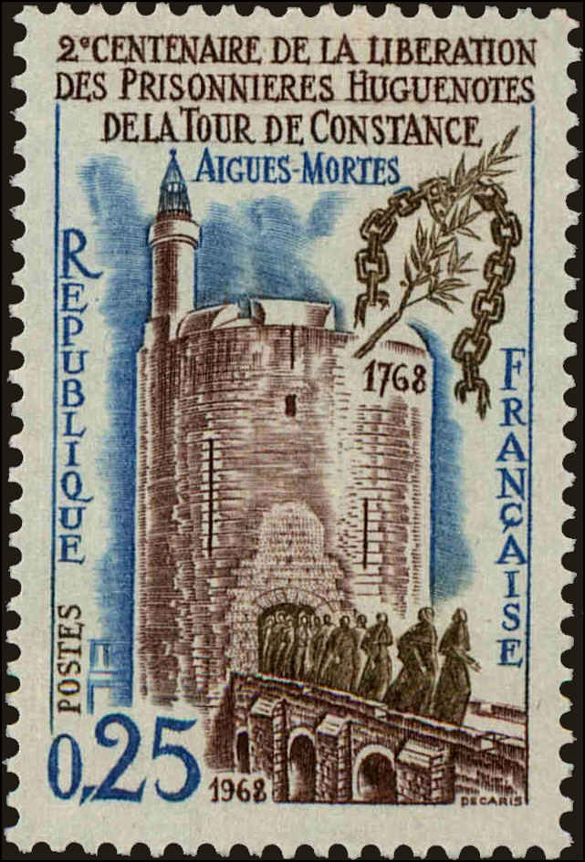Front view of France 1219 collectors stamp