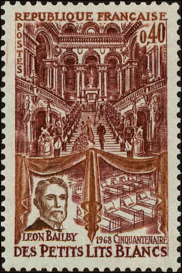 Front view of France 1225 collectors stamp
