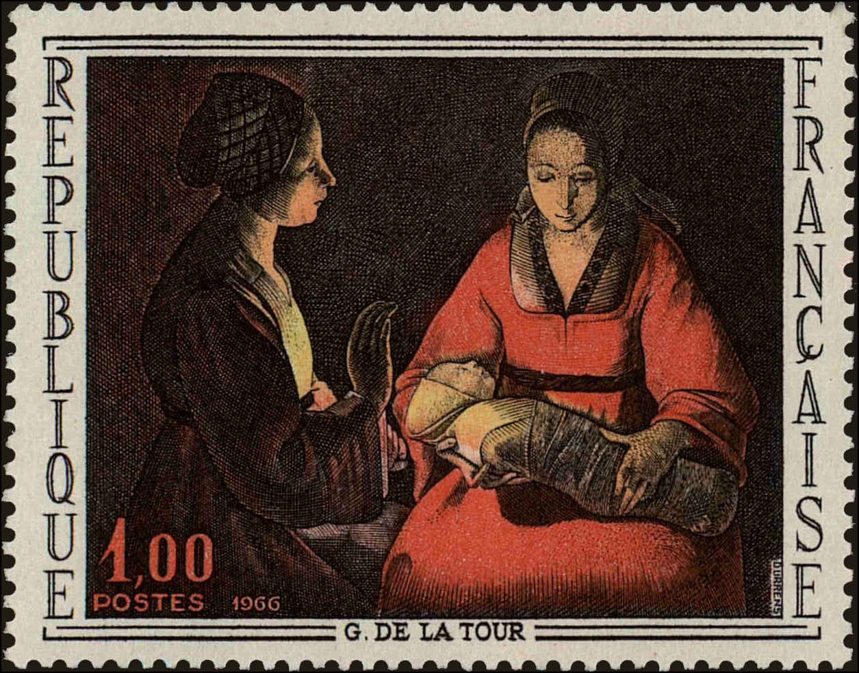 Front view of France 1150 collectors stamp