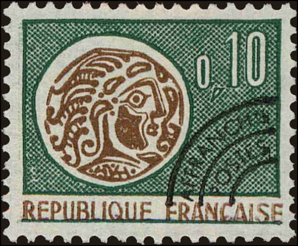 Front view of France 1096 collectors stamp