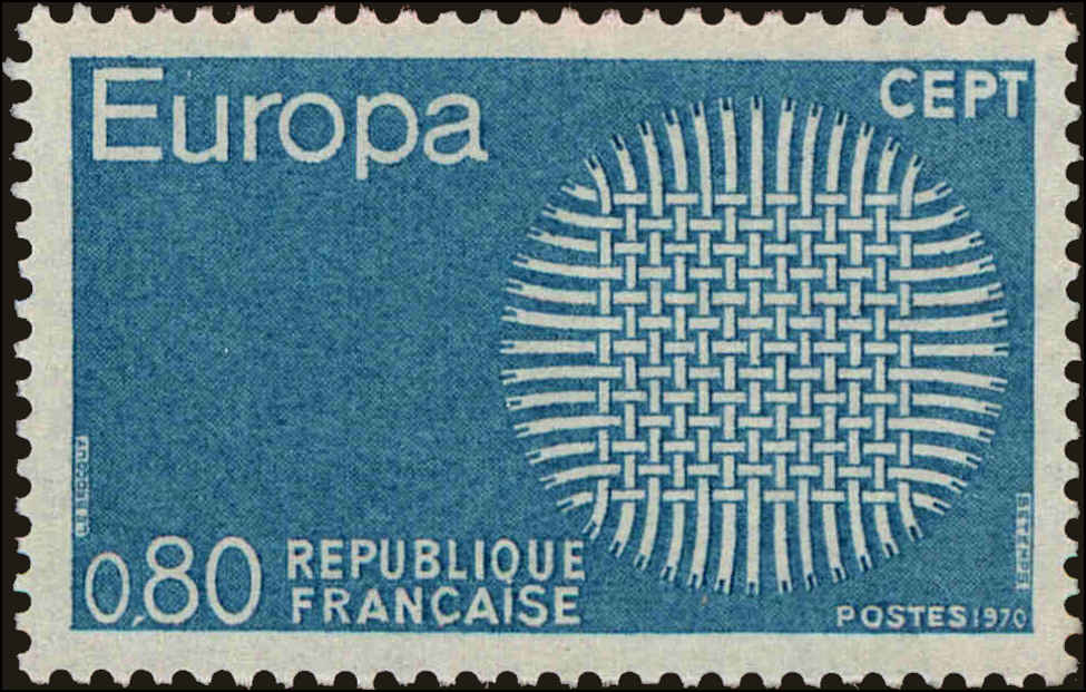 Front view of France 1272 collectors stamp
