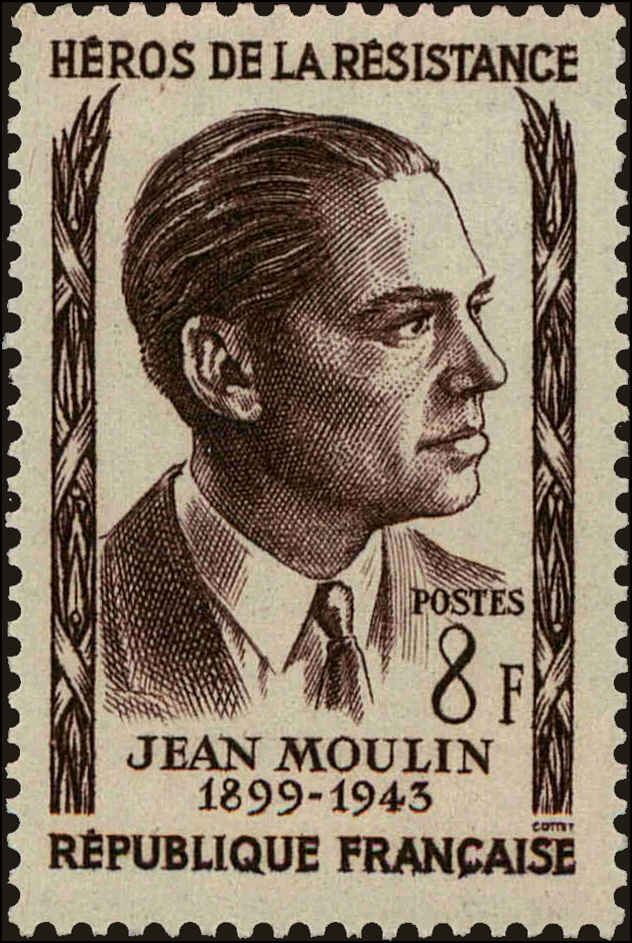 Front view of France 826 collectors stamp