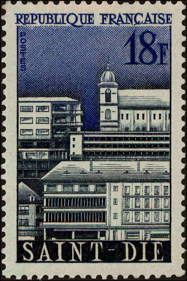 Front view of France 876 collectors stamp