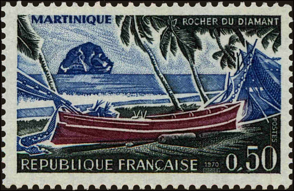 Front view of France 1278 collectors stamp