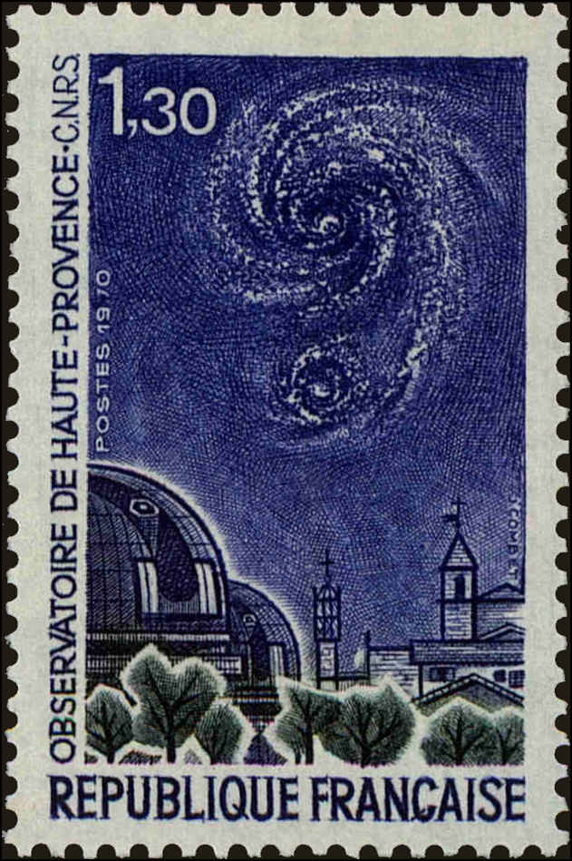 Front view of France 1281 collectors stamp
