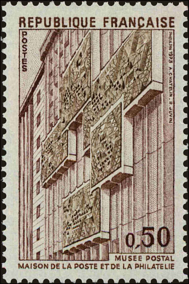 Front view of France 1389 collectors stamp
