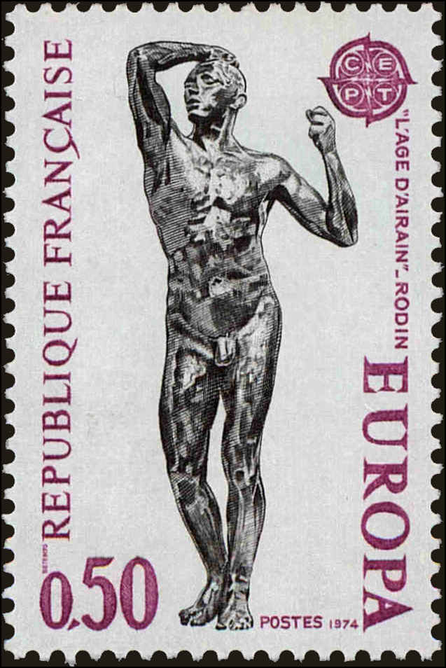 Front view of France 1399 collectors stamp