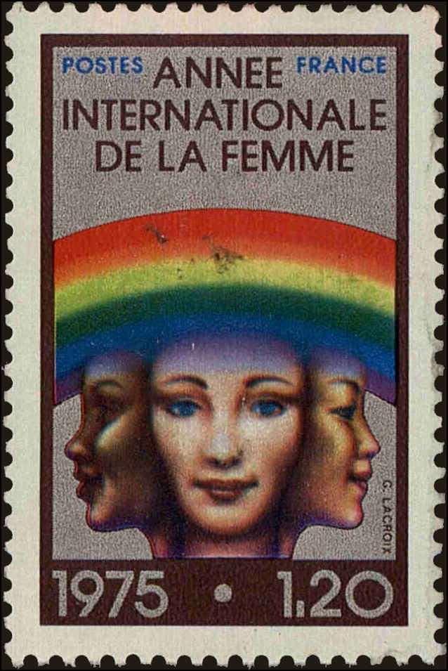 Front view of France 1456 collectors stamp