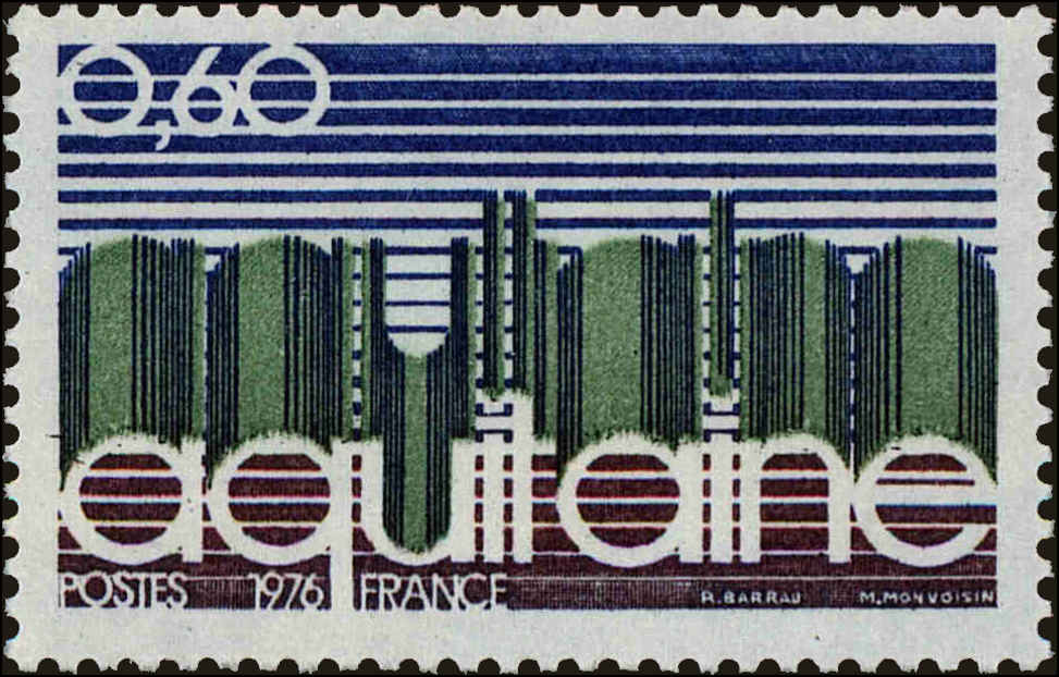 Front view of France 1441 collectors stamp