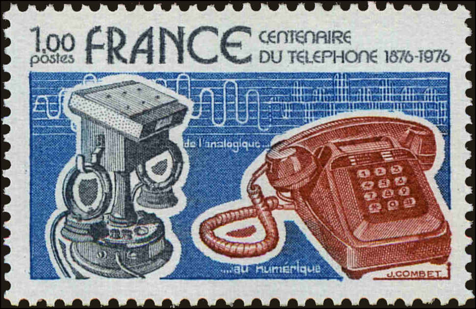Front view of France 1500 collectors stamp