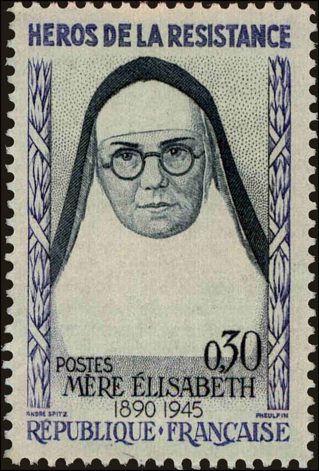 Front view of France 993 collectors stamp