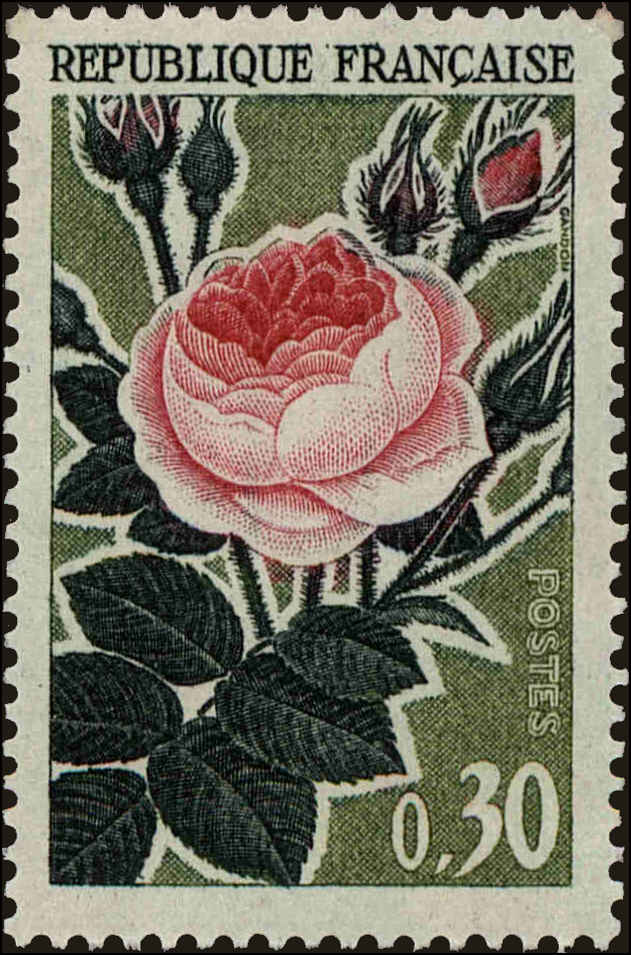 Front view of France 1044 collectors stamp