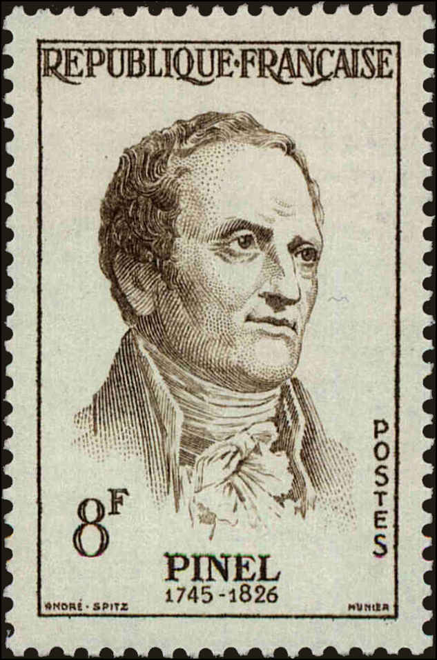 Front view of France 865 collectors stamp