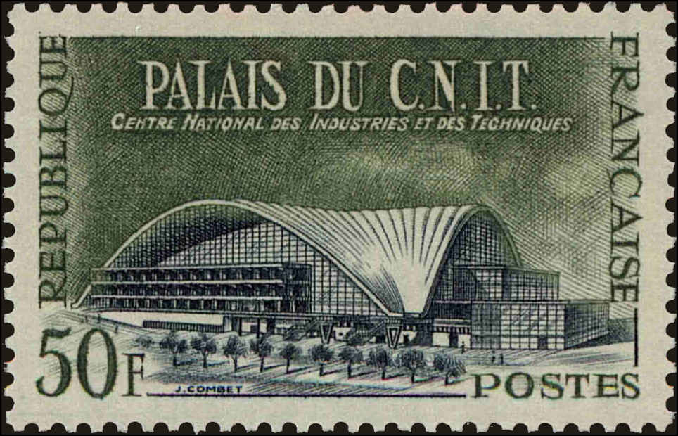 Front view of France 923 collectors stamp