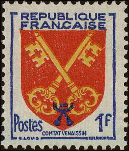 Front view of France 785 collectors stamp