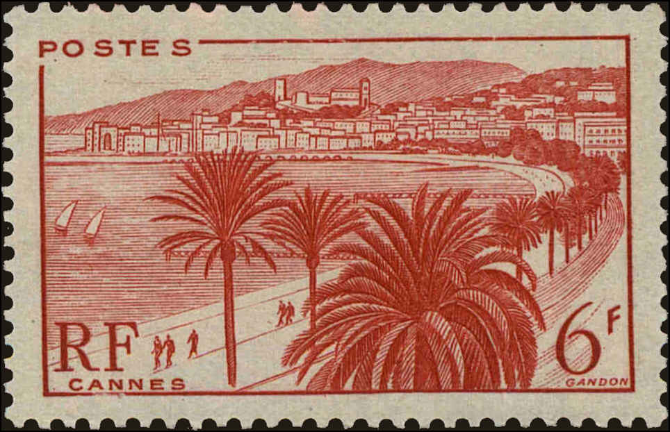 Front view of France 573 collectors stamp