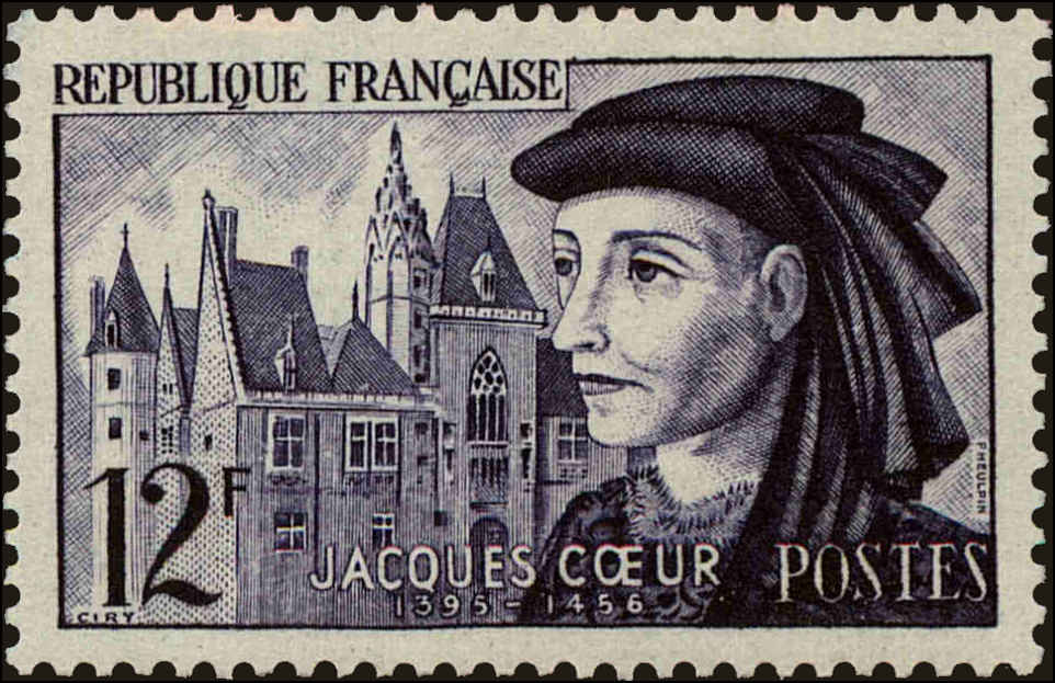Front view of France 772 collectors stamp