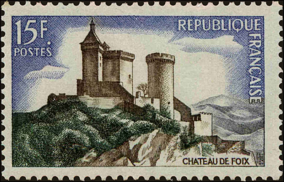 Front view of France 891 collectors stamp