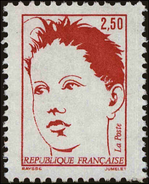 Front view of France 2308 collectors stamp