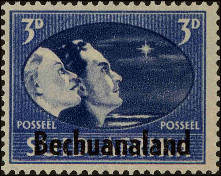 Front view of Bechuanaland Protectorate 139b collectors stamp