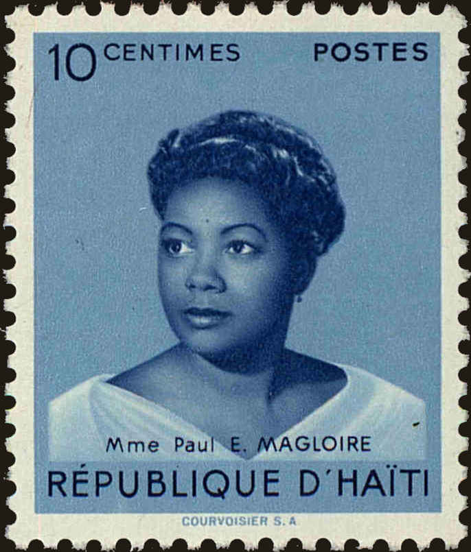 Front view of Haiti 403 collectors stamp