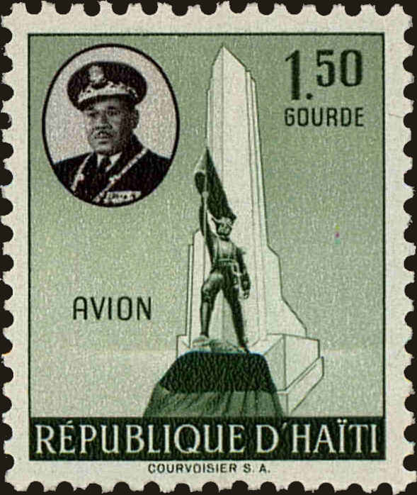 Front view of Haiti C98 collectors stamp