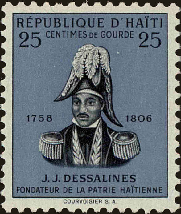 Front view of Haiti 409 collectors stamp