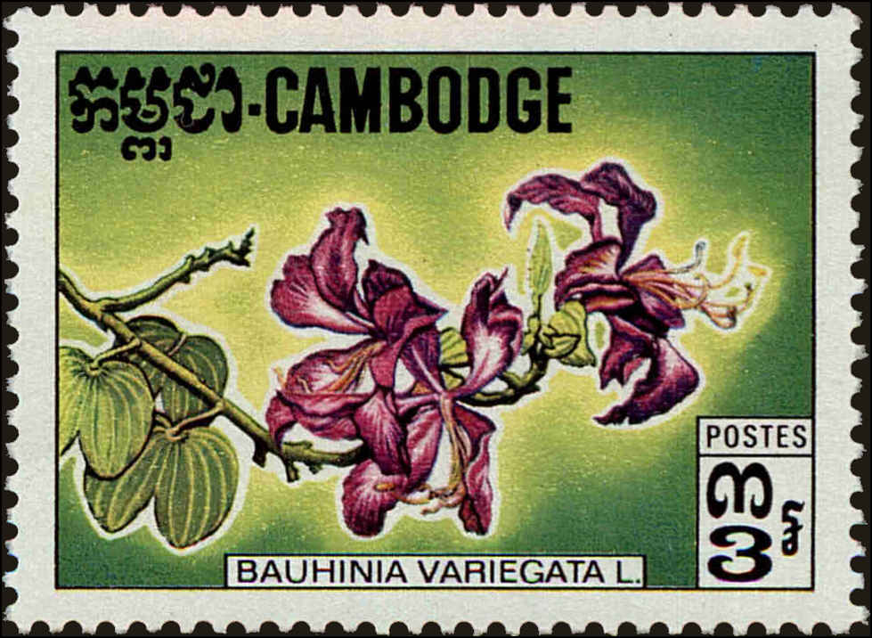 Front view of Cambodia 260 collectors stamp