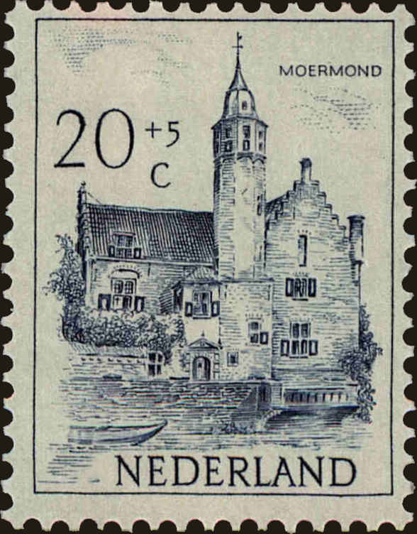 Front view of Netherlands B228 collectors stamp