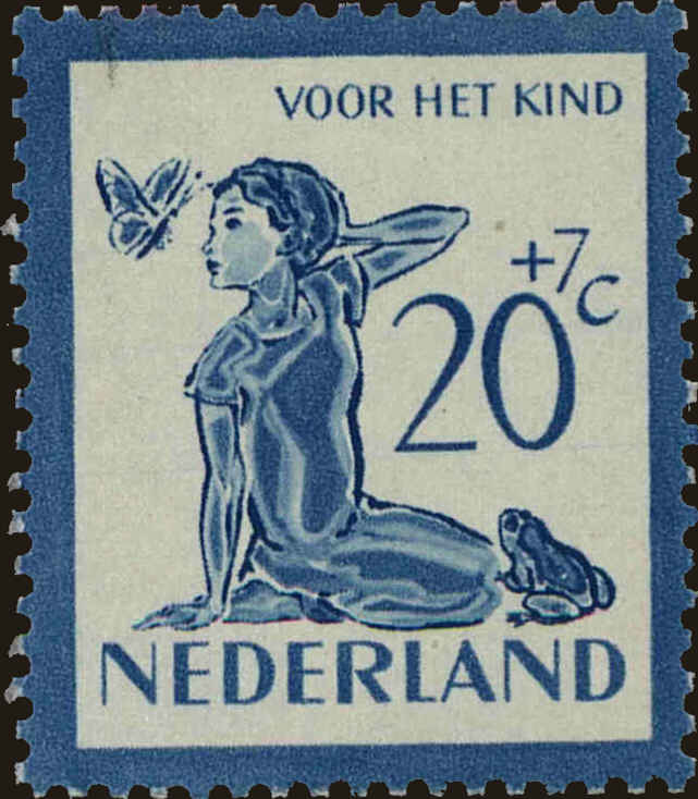 Front view of Netherlands B223 collectors stamp