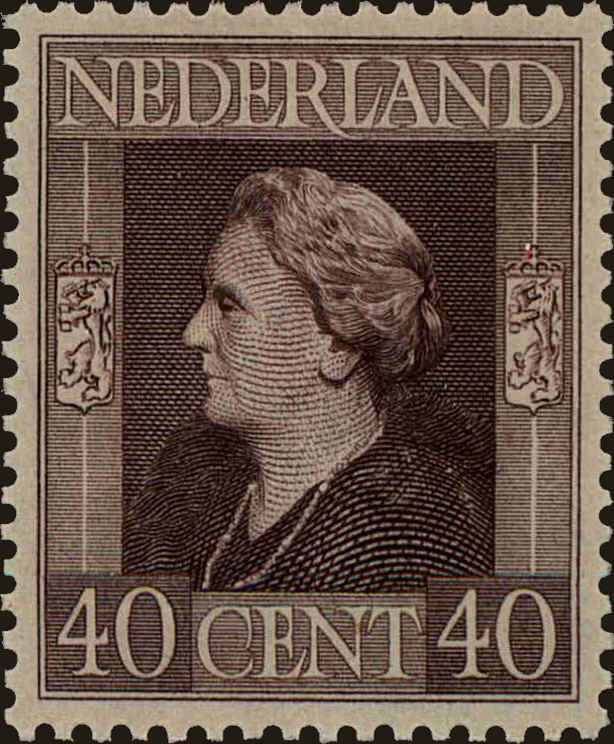 Front view of Netherlands 275 collectors stamp