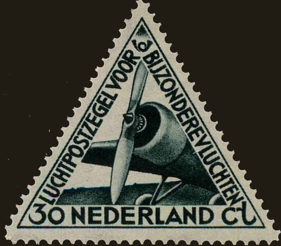 Front view of Netherlands C19 collectors stamp
