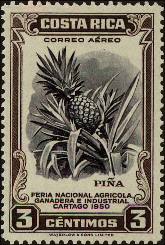 Front view of Costa Rica C199 collectors stamp